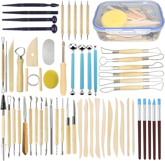 57PCS Pottery and Sculpting Tools Set