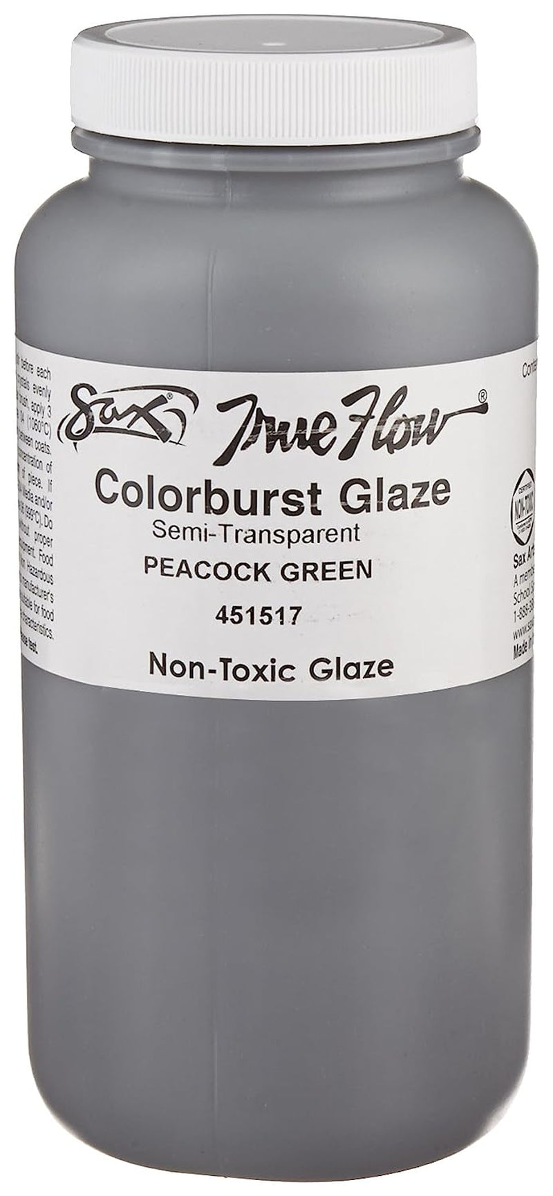Sax True Flow Colorburst Glazes - 1 Pint - Peacock Green