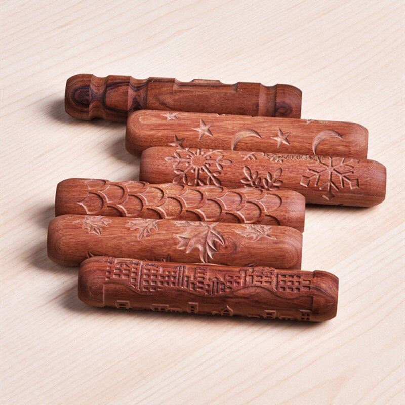 Multi-Design African rosewood Wood Mud Roll