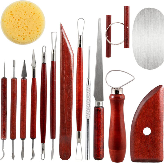 Polymer Clay Carving - Sculpting Tools Set - 15Pcs