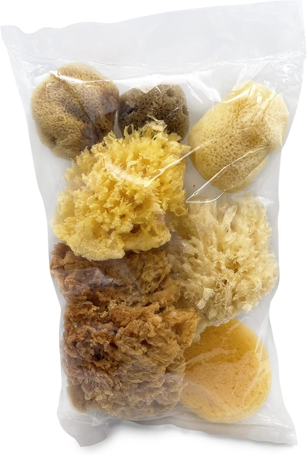 Natural Sea & Synthetic Sponges for Artists Assorted Sizes 7pc Value Pack: Great for Art, Painting, Ceramics, Crafts