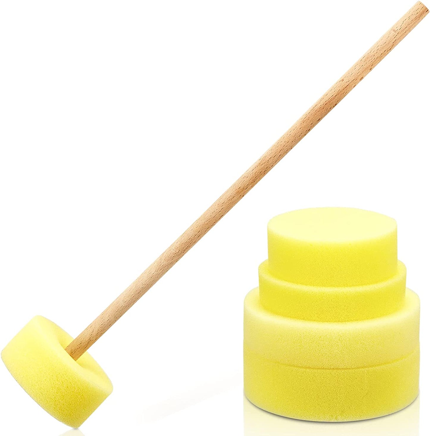 Sponge on a Stick Pottery with 5 Sizes Pottery Sponge - (2.36'' 2.76''  3.15'' 3.74'' 3.94'')